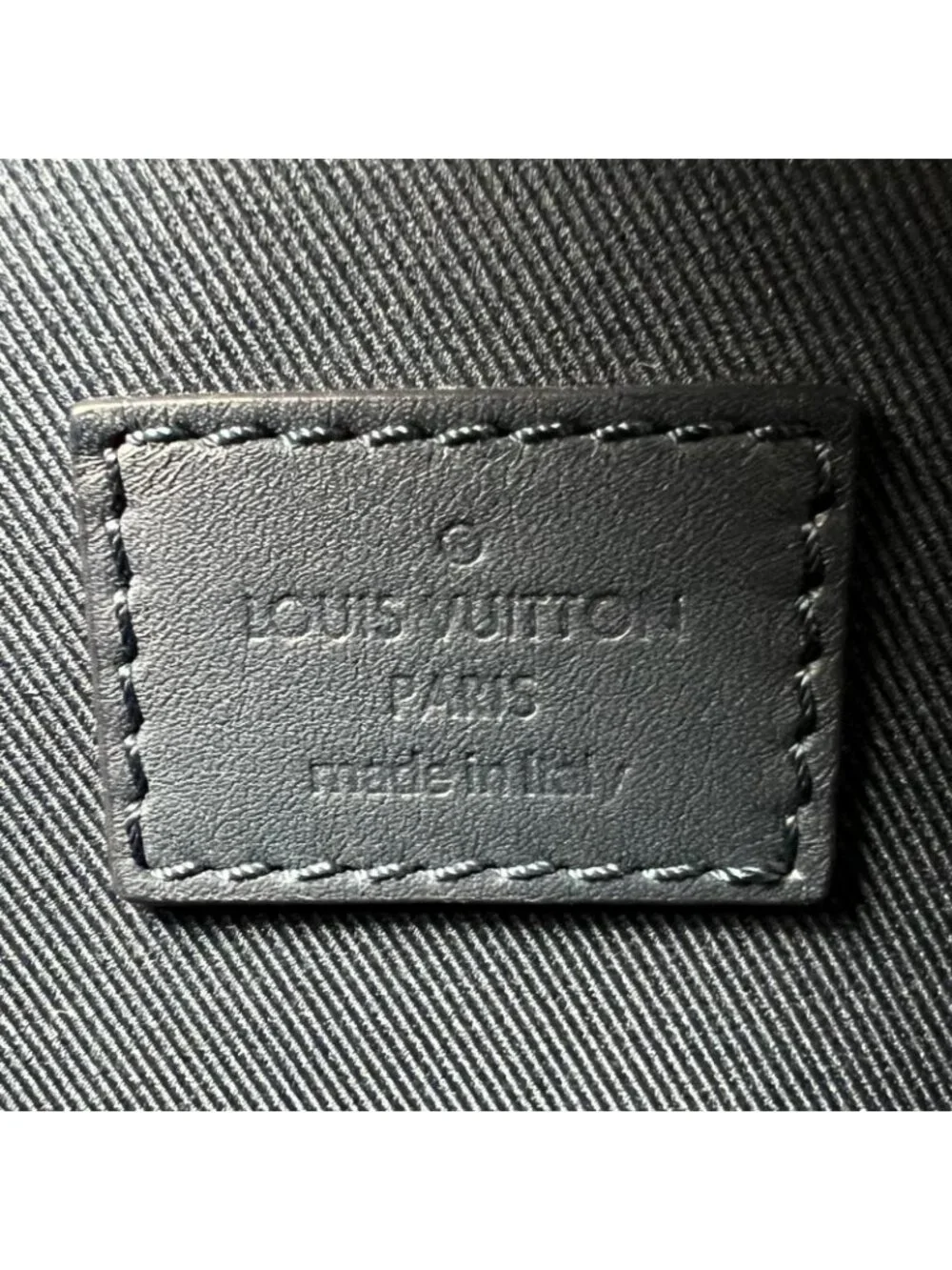 Louis Vuitton Duplex Damier Infini Leather Blue Shoulder Bag Silver